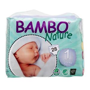 BAMBO NATURE NEWBORN 2-4KG 28P
