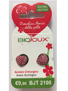 BIOJOUX 2100 CUORE ROSA 10MM