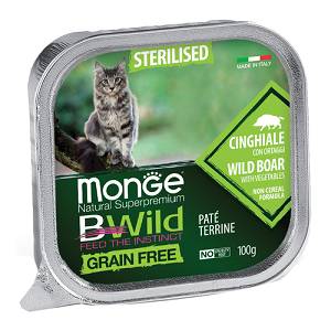 MONGE BWILD CAT STERIL CIN/ORT