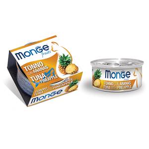 MONGE FRUITS TONNO C/ANANAS80G