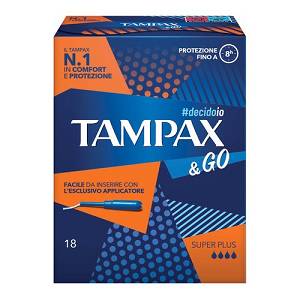 TAMPAX &GO SUPER PLUS 18PZ